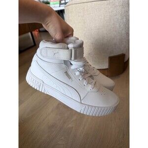 Puma Carina 2.0 White Sneakers - Size 7.5